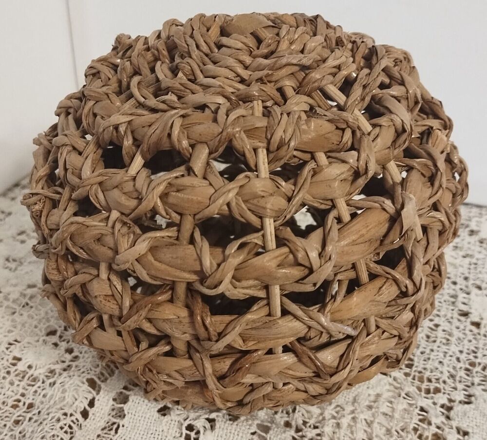 Natural Woven Decorative Ball/Orb - Vase Filler/Shelf Sitter